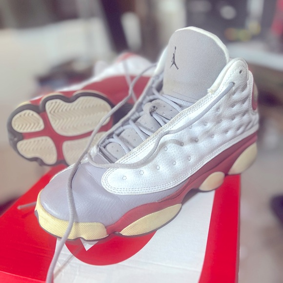 jordan 13 gray and pink